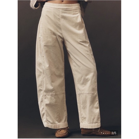 Pilcro Pants - Pilcro Anthropologie Womens XL Izzie Relaxed Corduroy Pull On Barrel Pants Boho